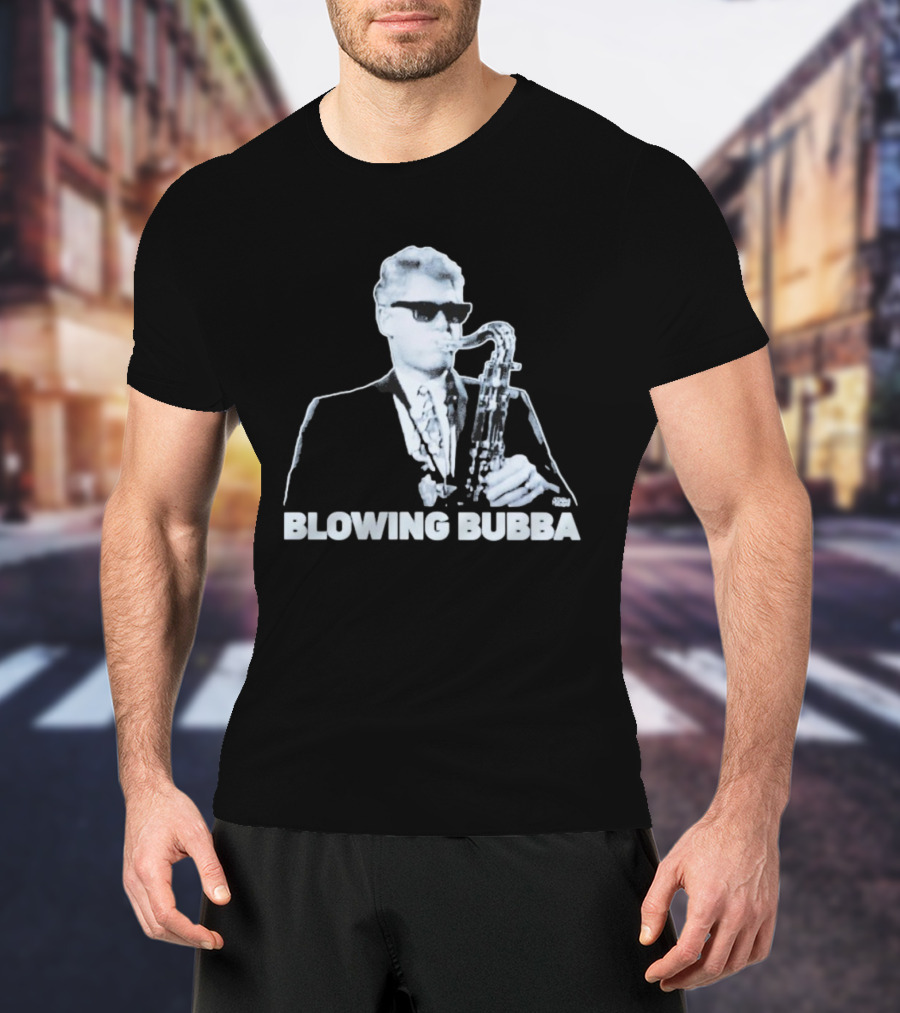 Bubba Diablo Macabre Blowing Bubba Saxophone Retro Style T-Shirt