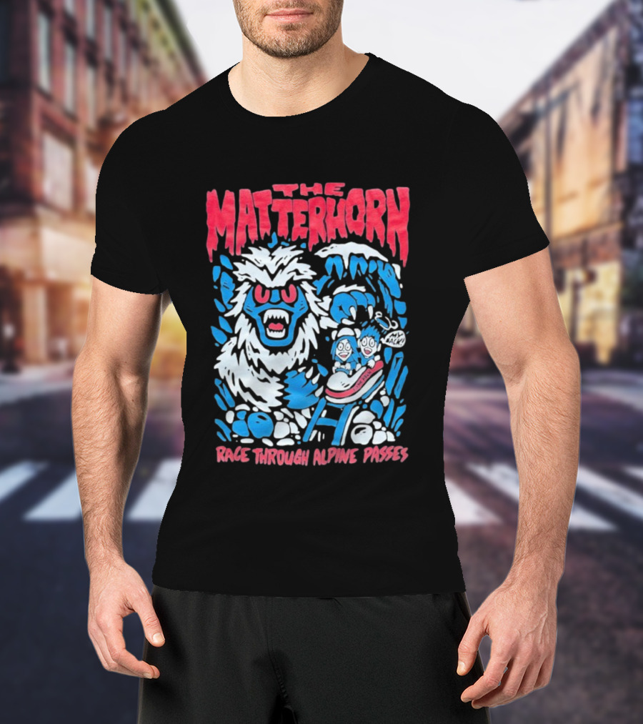 The Matterhorn Yeti Adventure Race Through Alpine Passes T-Shirt