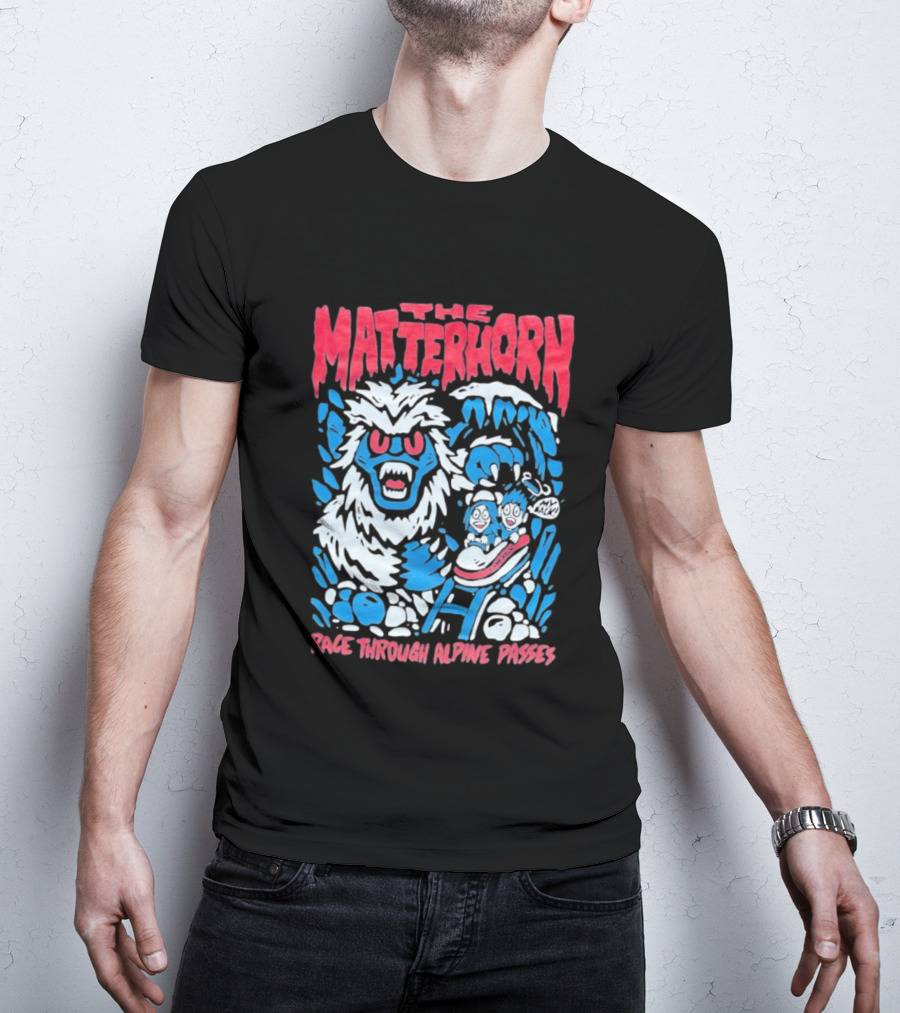 The Matterhorn Yeti Adventure Race Through Alpine Passes T-Shirt