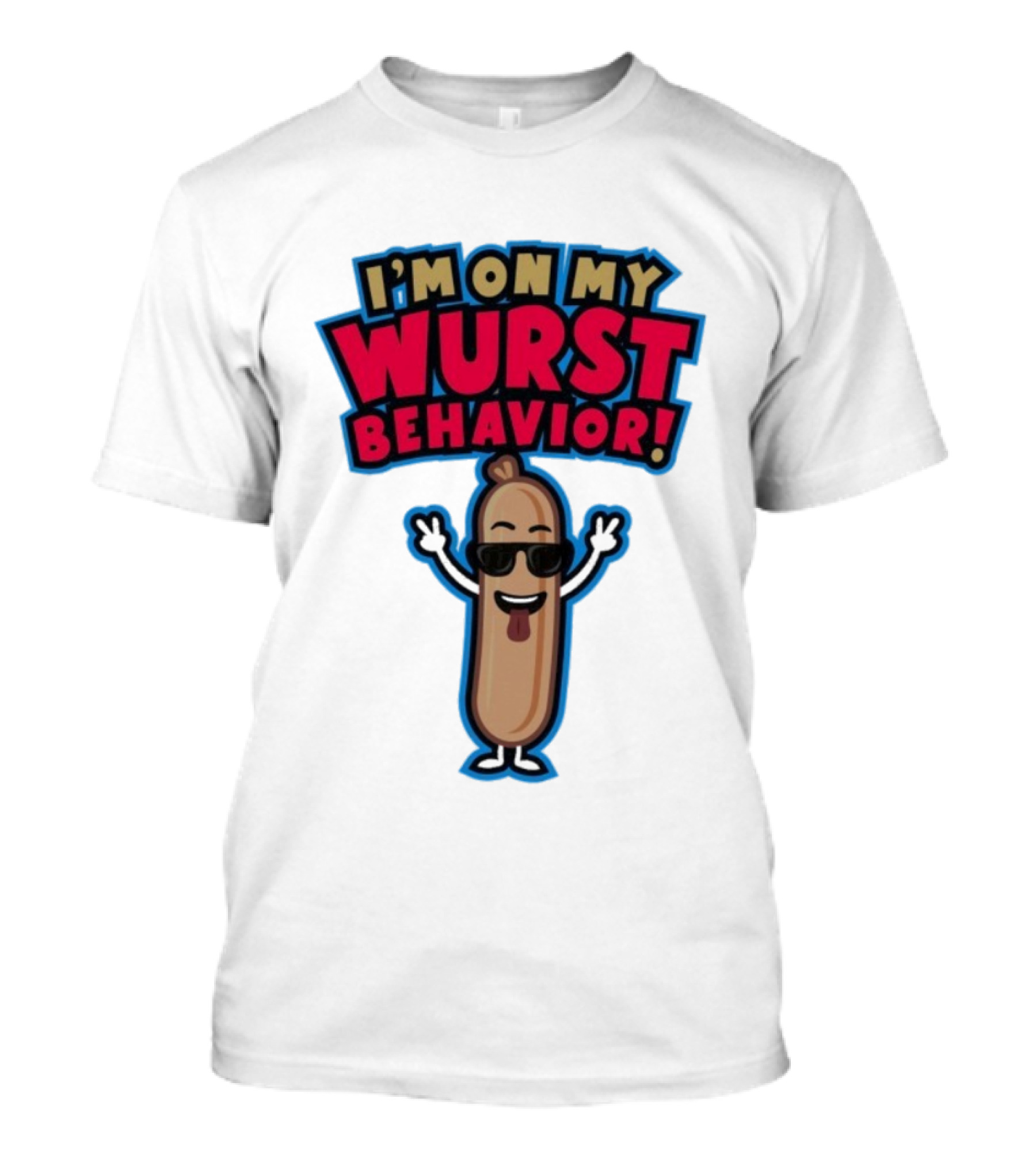 Jonas Brothers I'm On My Wurst Behavior Sausage Sunglasses Fun T-Shirt