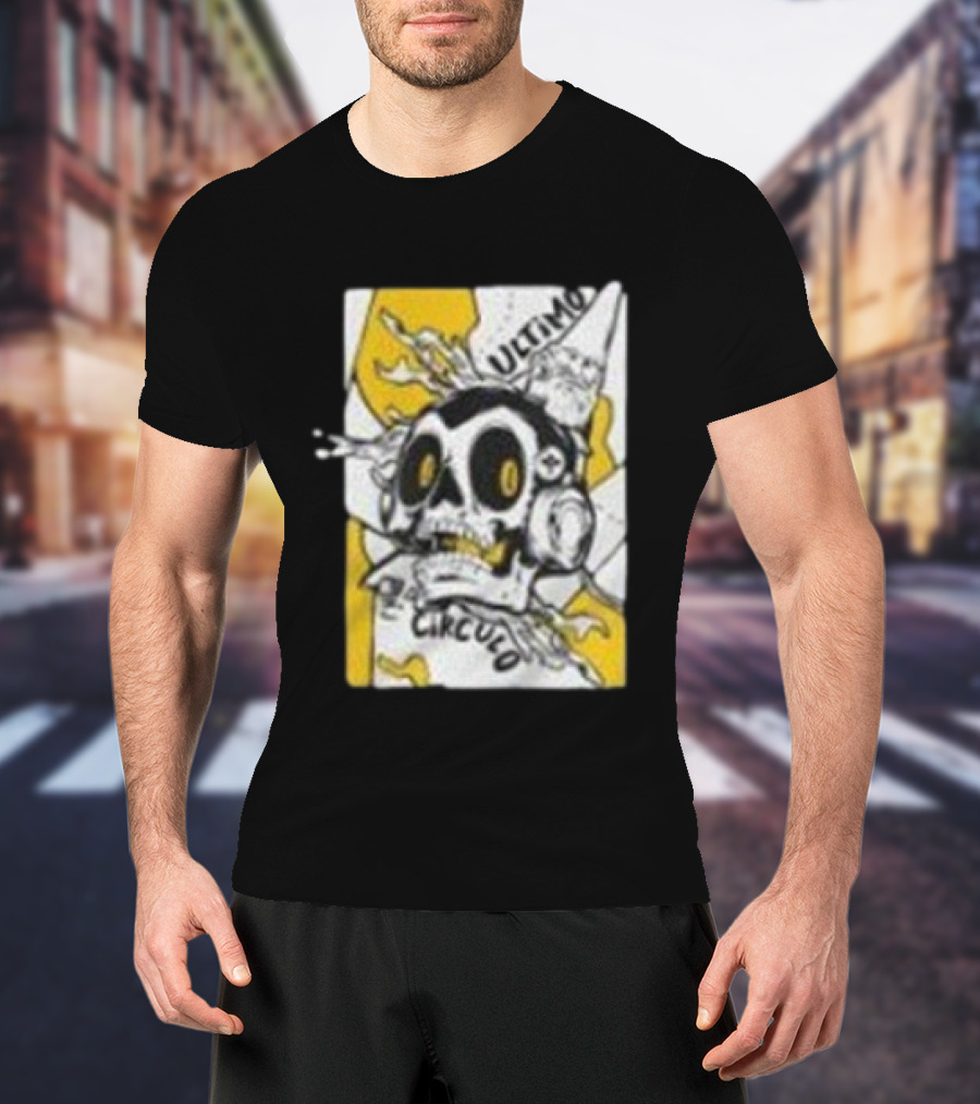 El Ultimo Circulo Legado Ghostcito Skull Headphones Explosion T-Shirt