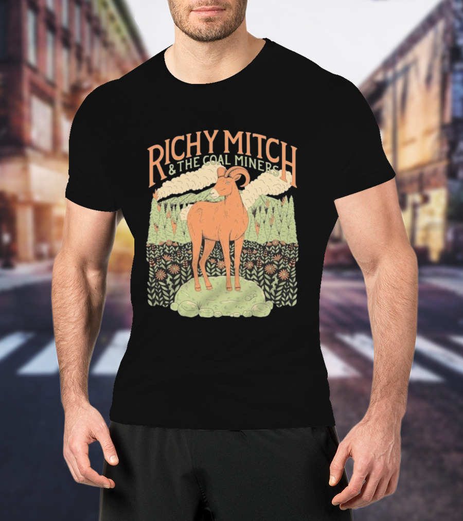 Richy Mitch And The Coal Miners Bighorn Goat Forest Scene T-Shirt