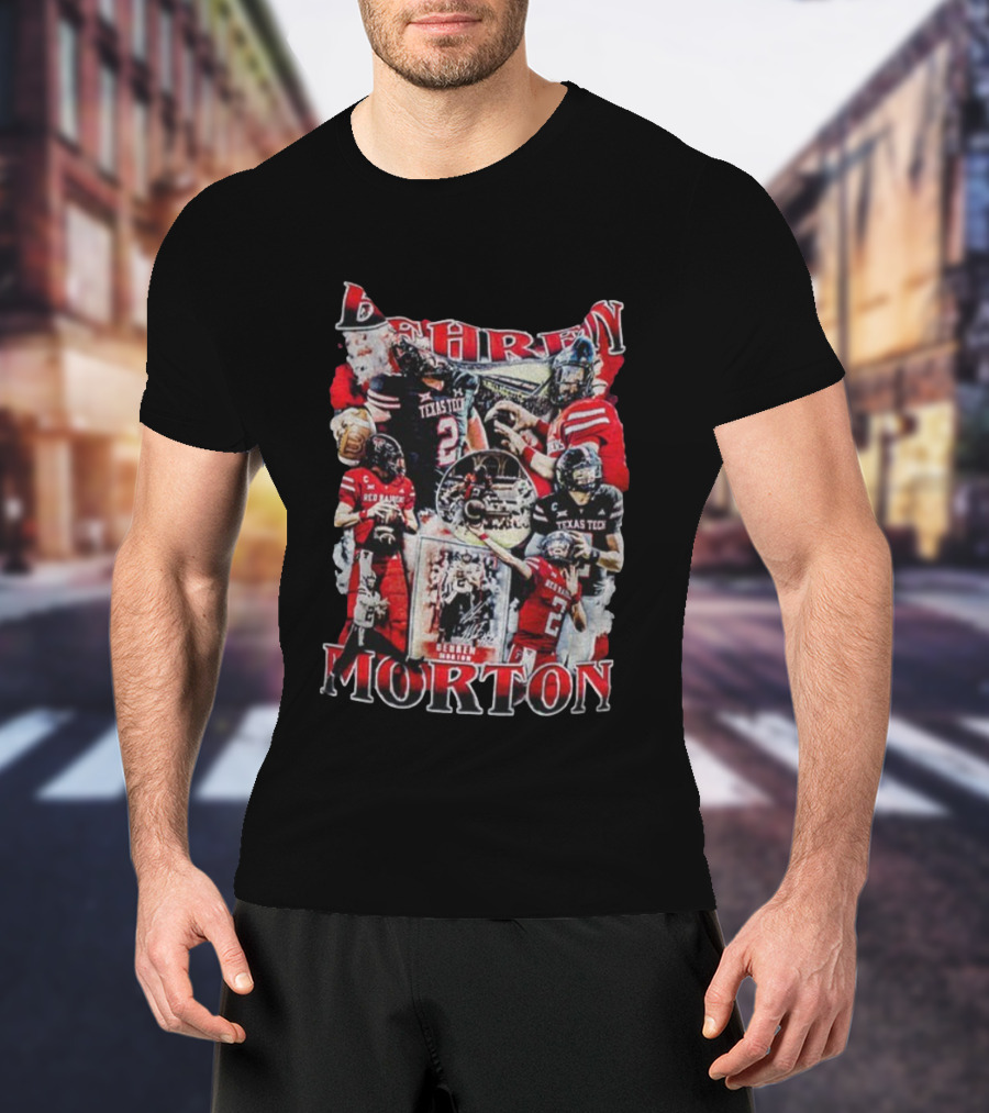 Behren Morton Texas Tech Red Raiders Football Player Collage T-Shirt