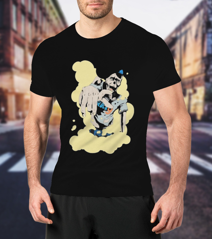 Zombie Apocalypse Glock9 Graphic Smashing Through Smoke T-Shirt