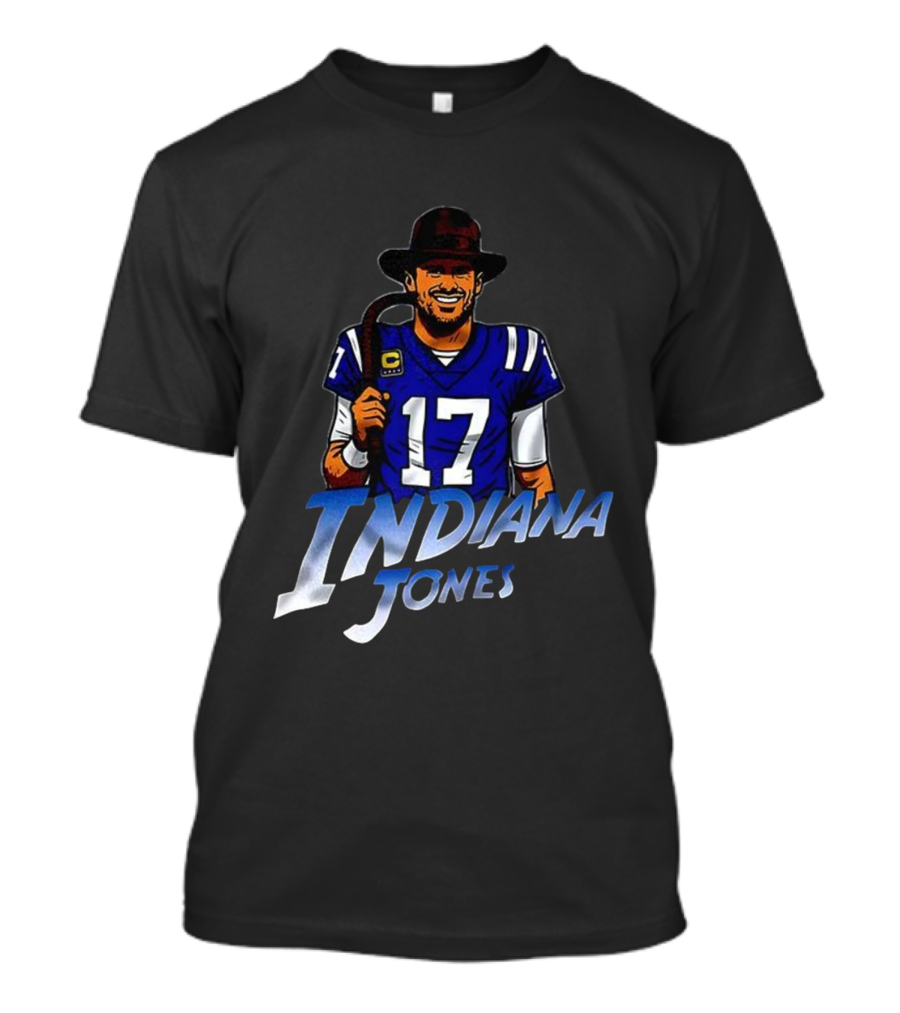 Indiana Jones Indianapolis Colts Football Number 17 Jersey Mashup T-Shirt