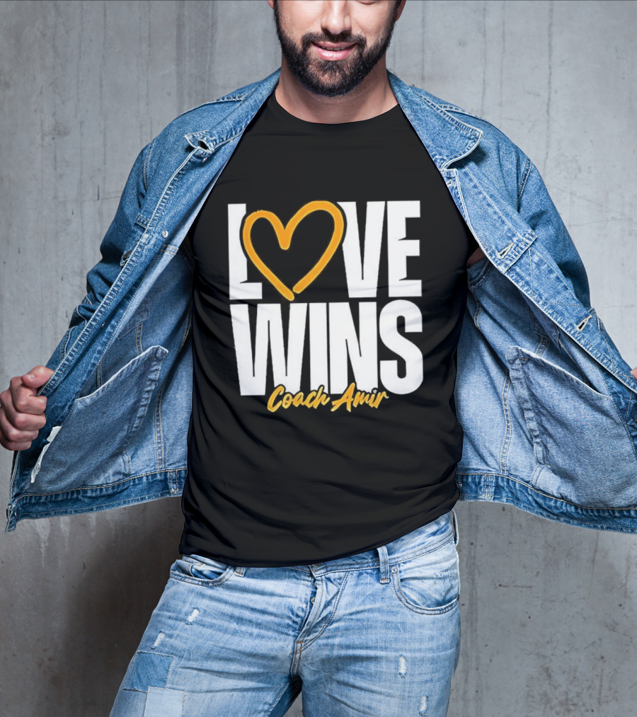 Kennesaw State Owls Love Wins Coach Amir Logo T-Shirt