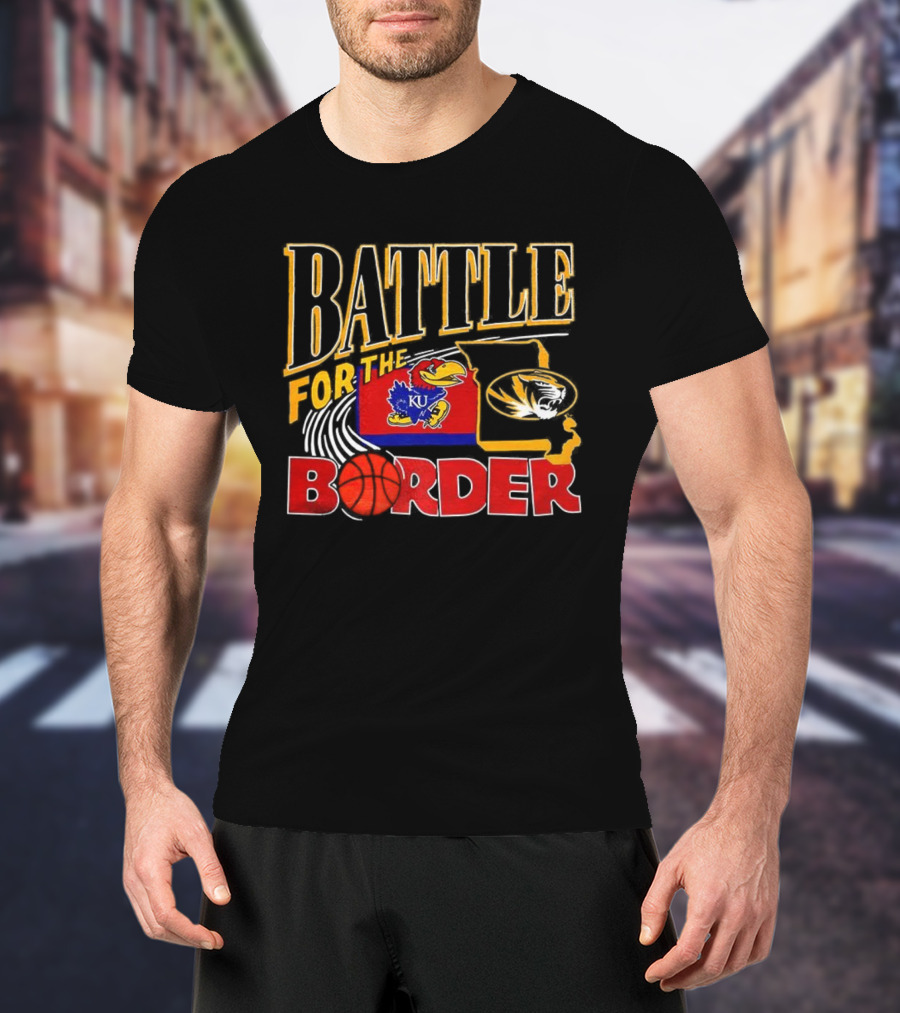Battle For The Border KU Jayhawks Vs Mizzou Tigers T-Shirt