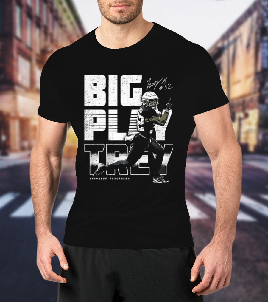 Big Play Trey TreVeyon Henderson Signature Retro Football T-Shirt
