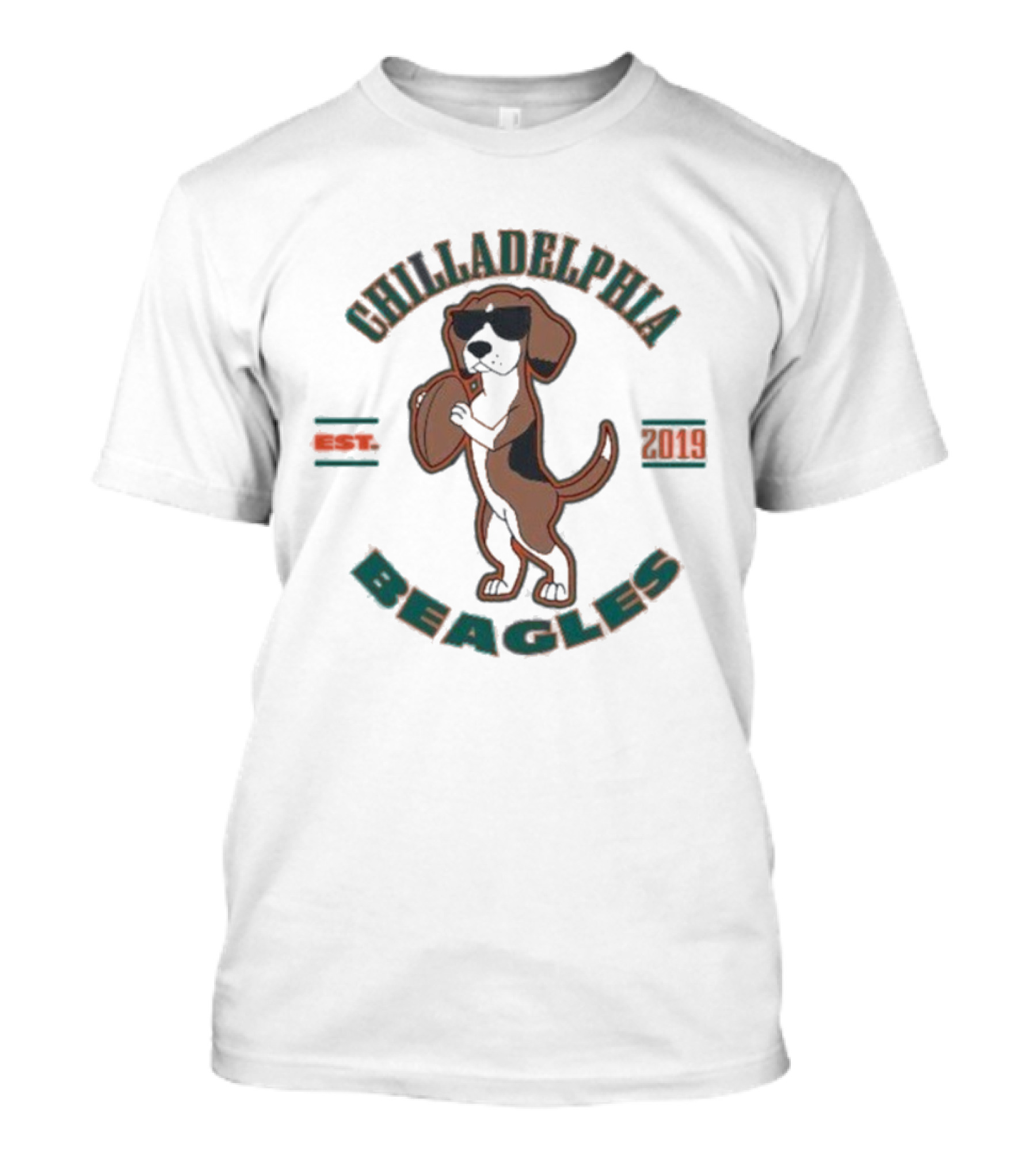 Chilladelphia Beagles Football Philly Eagles Est 2019 T-Shirt