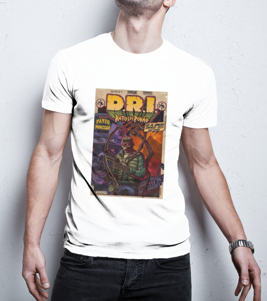 D.R.I Ratos De Porão Rio De Janeiro Zumbargo 2026 Circo Voador T-Shirt