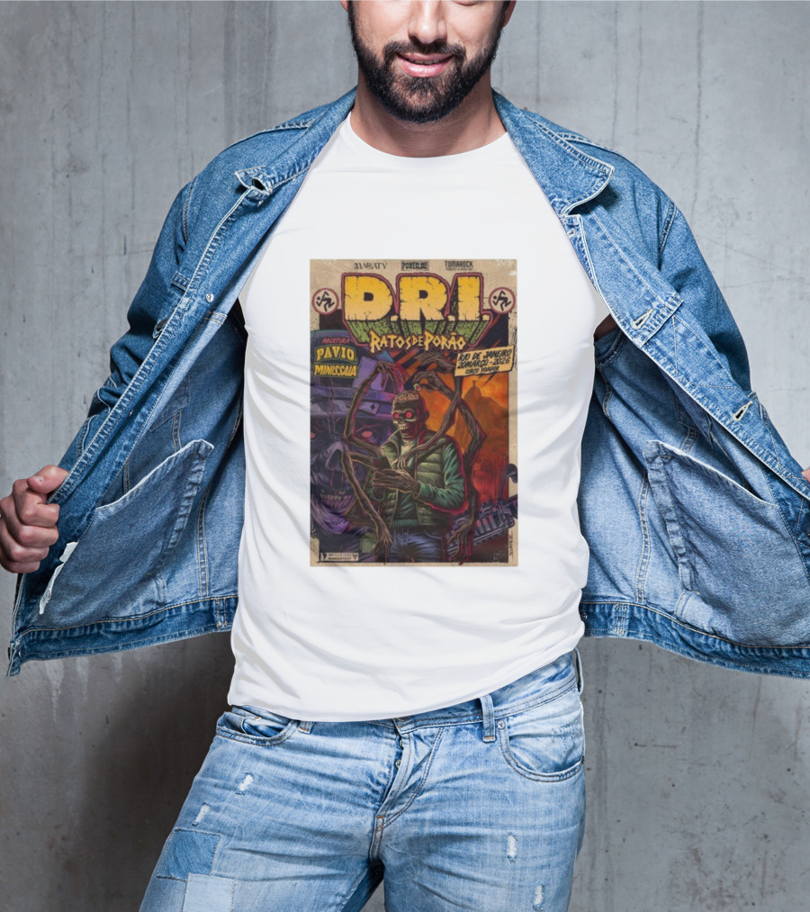 D.R.I Ratos De Porão Rio De Janeiro Zumbargo 2026 Circo Voador T-Shirt
