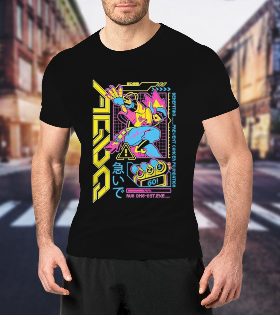 AGDQ 2026 Attendee Vibrant Robot Style Benefiting Prevent Cancer Foundation T-Shirt