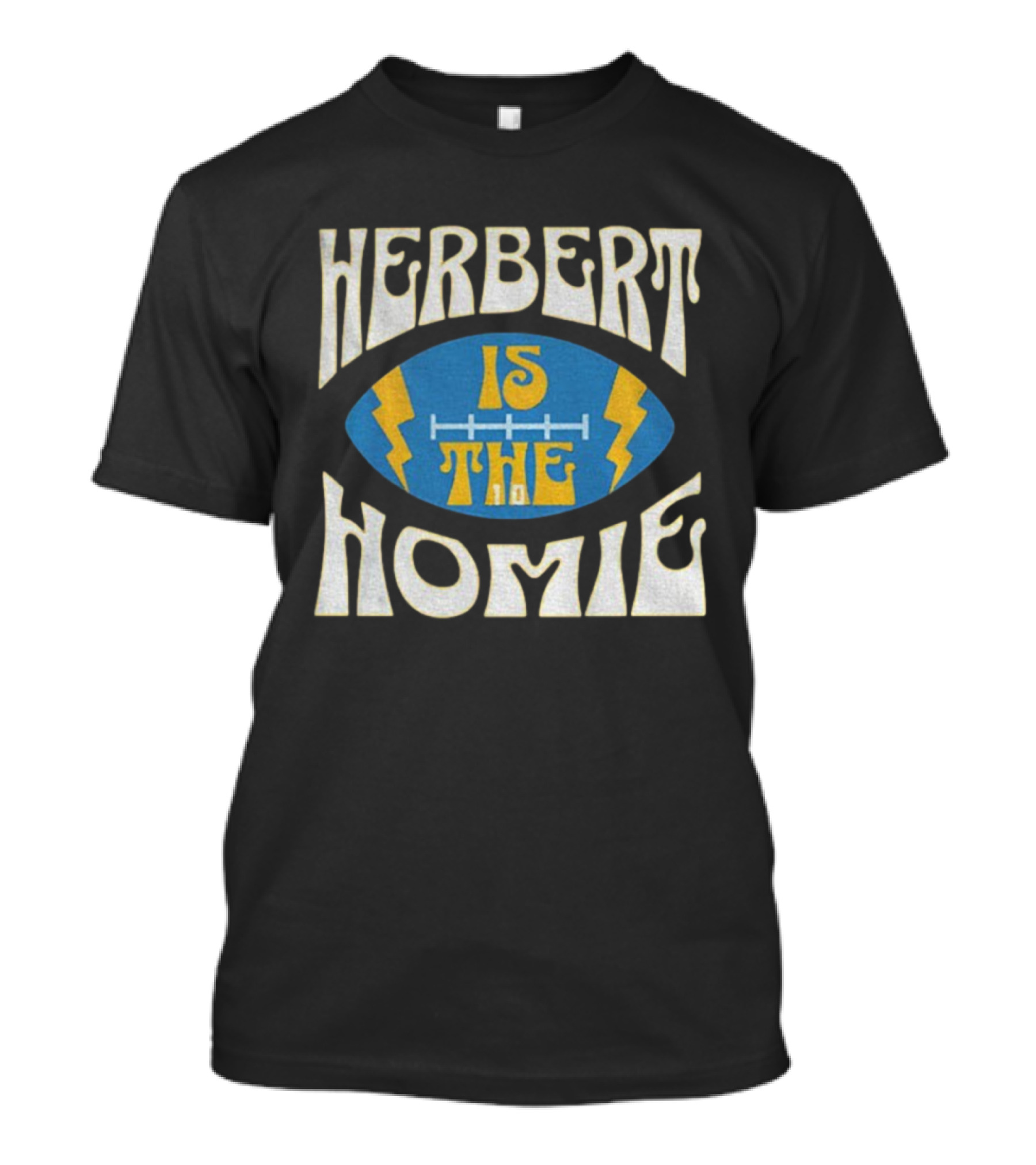 Herbert Is The Homie Los Angeles Chargers Football Justin Herbert Lightning Bolt T-Shirt
