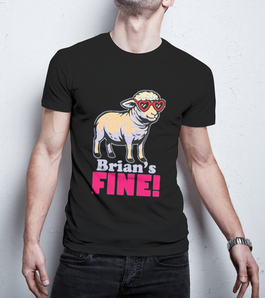 Mitchell Coombs Brian's Fine Lamb Heart Sunglasses T-Shirt