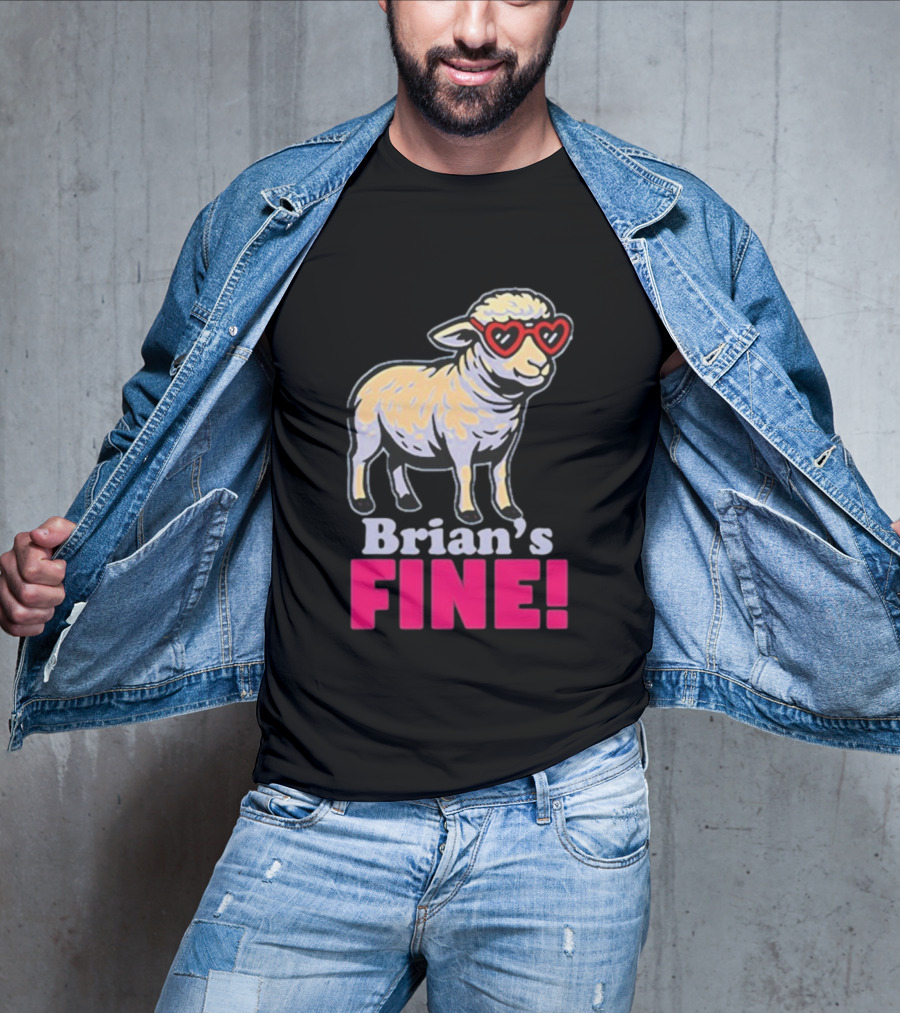 Mitchell Coombs Brian's Fine Lamb Heart Sunglasses T-Shirt