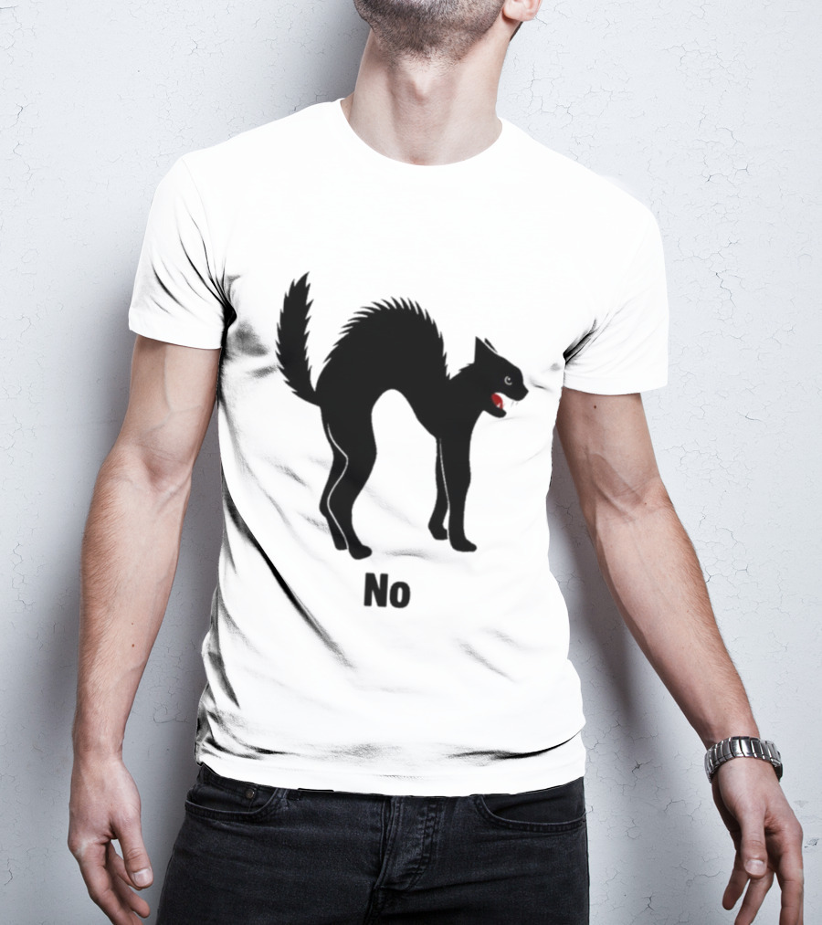 Jim’ll Paint It Black Cat No Red Tongue T-Shirt
