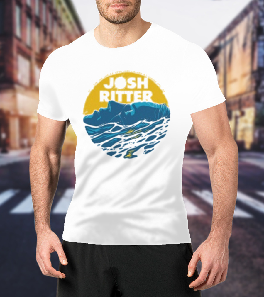 Josh Ritter Wild Ways Face Ocean Sunrise T-Shirt