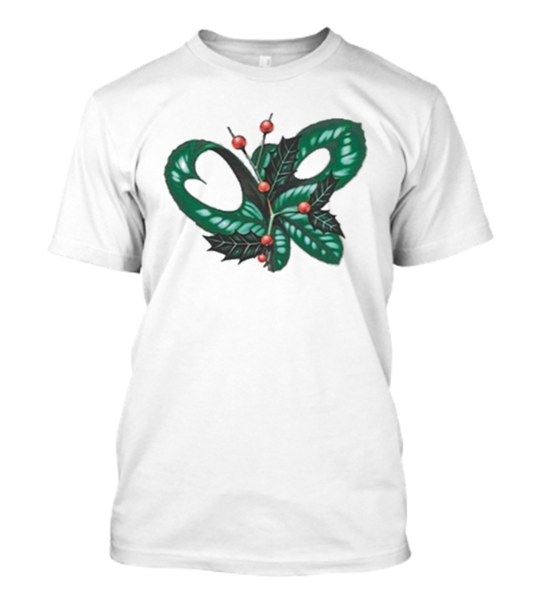 Olivia Rodrigo Holly Christmas Snake And Berries Holiday Theme T-Shirt