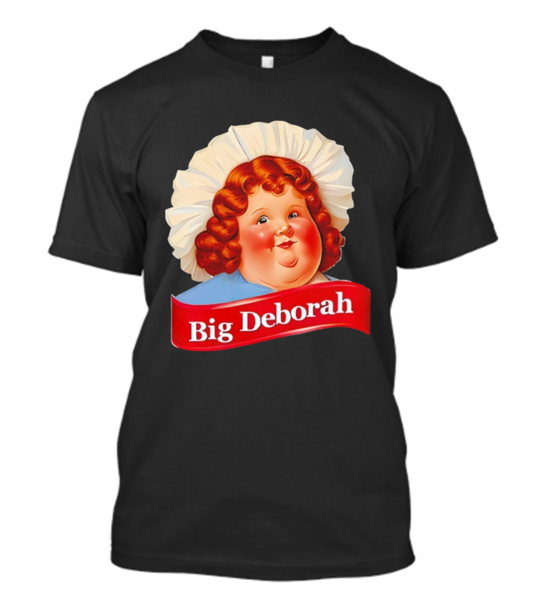 Big Deborah Nostalgic Character Icon With Red Hair And Chef Hat T-Shirt