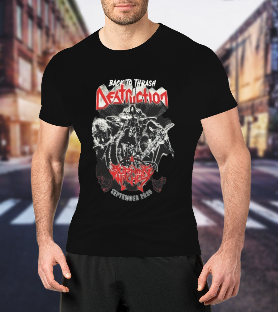 Back To Thrash Destruction Burning Witches September 2020 T-Shirt