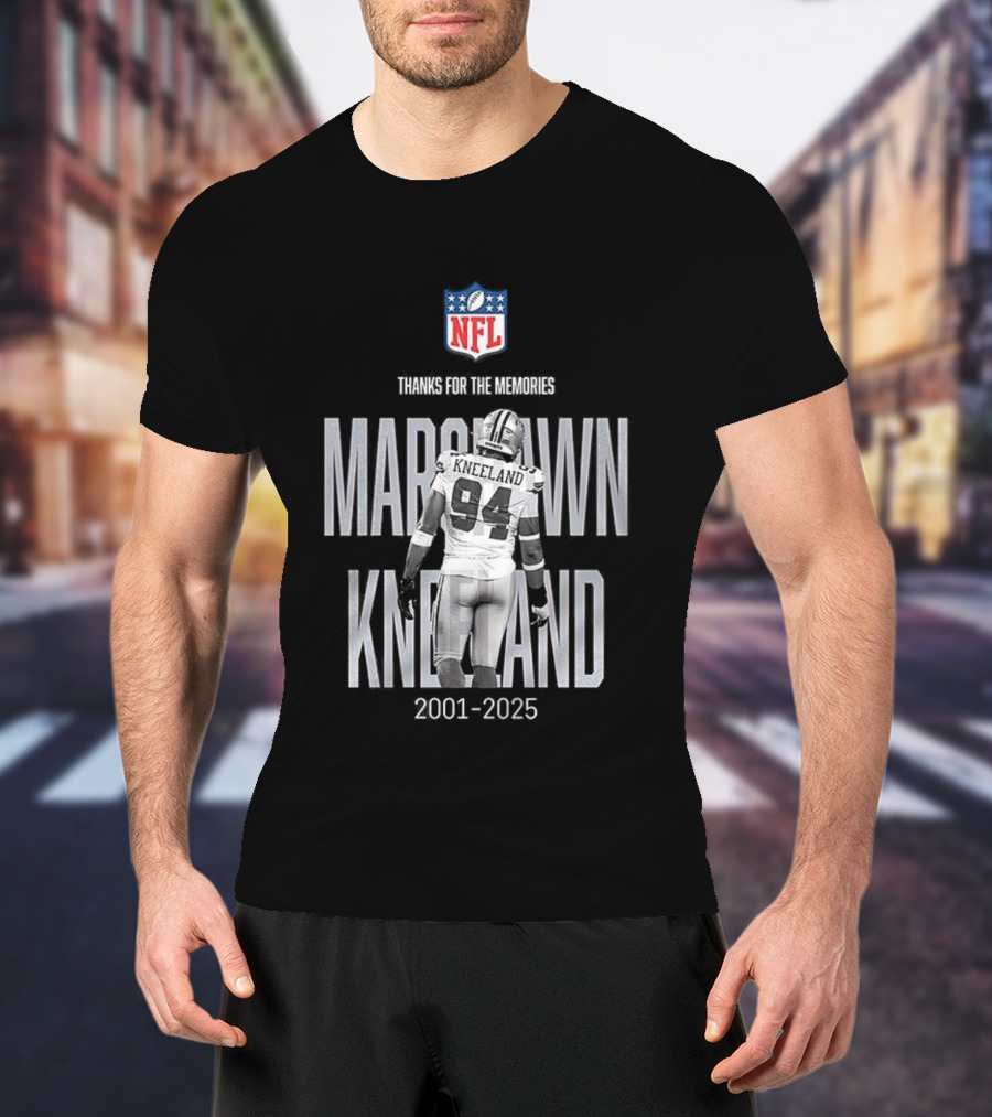 Marshawn Kneeland Dallas Cowboys NFL Thanks For The Memories 2001-2025 T-Shirt