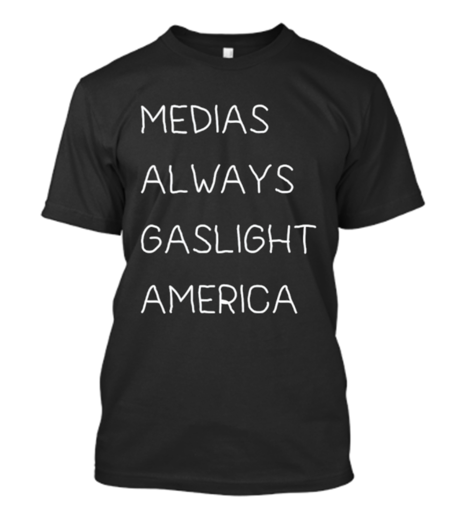 Medias Always Gaslight America Text T-Shirt