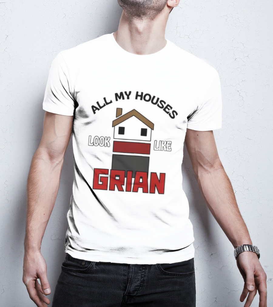 All My Houses Look Like Grian Minecraft Building Style T-Shirt