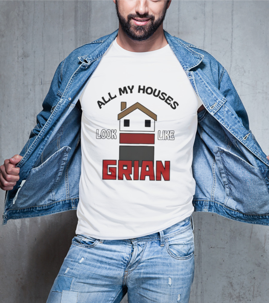 All My Houses Look Like Grian Minecraft Building Style T-Shirt