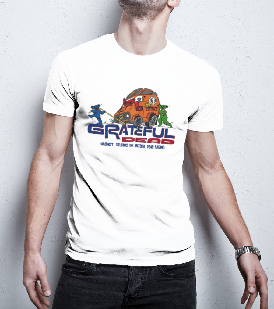 Grateful Dead Market Studios Racing Bears Peace Van T-Shirt