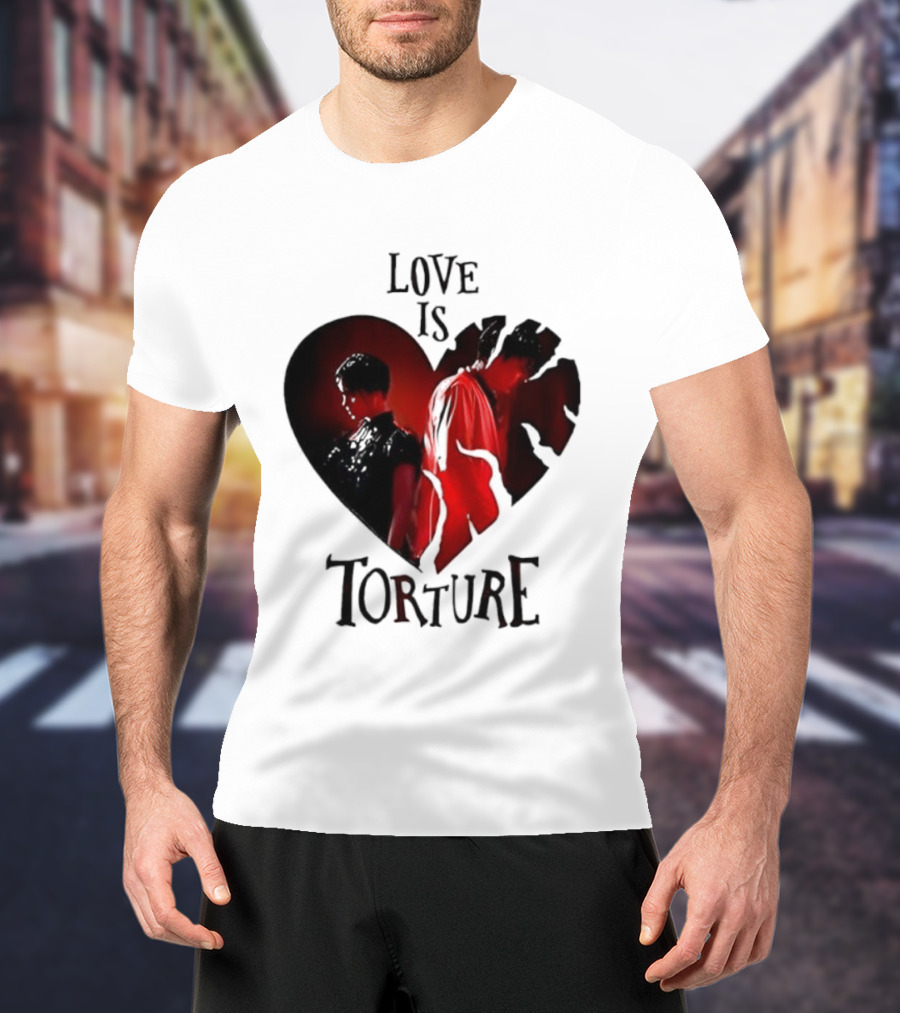 Wednesday Addams Tyler Galpin Love Is Torture Heart Design T-Shirt