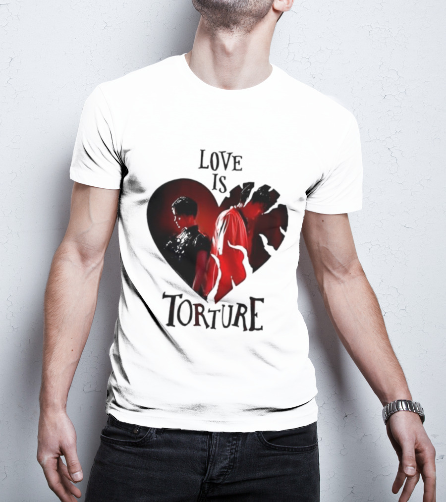 Wednesday Addams Tyler Galpin Love Is Torture Heart Design T-Shirt