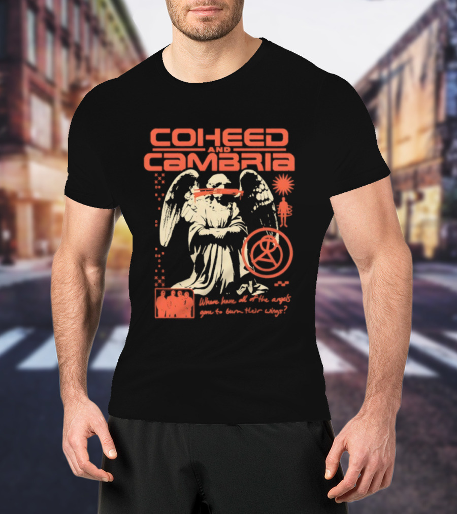 Coheed And Cambria Angels Neon Gone Solar Symbol T-Shirt