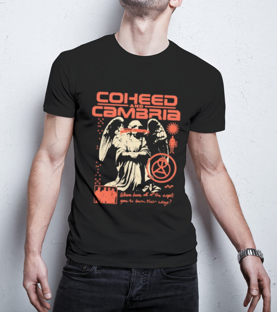 Coheed And Cambria Angels Neon Gone Solar Symbol T-Shirt