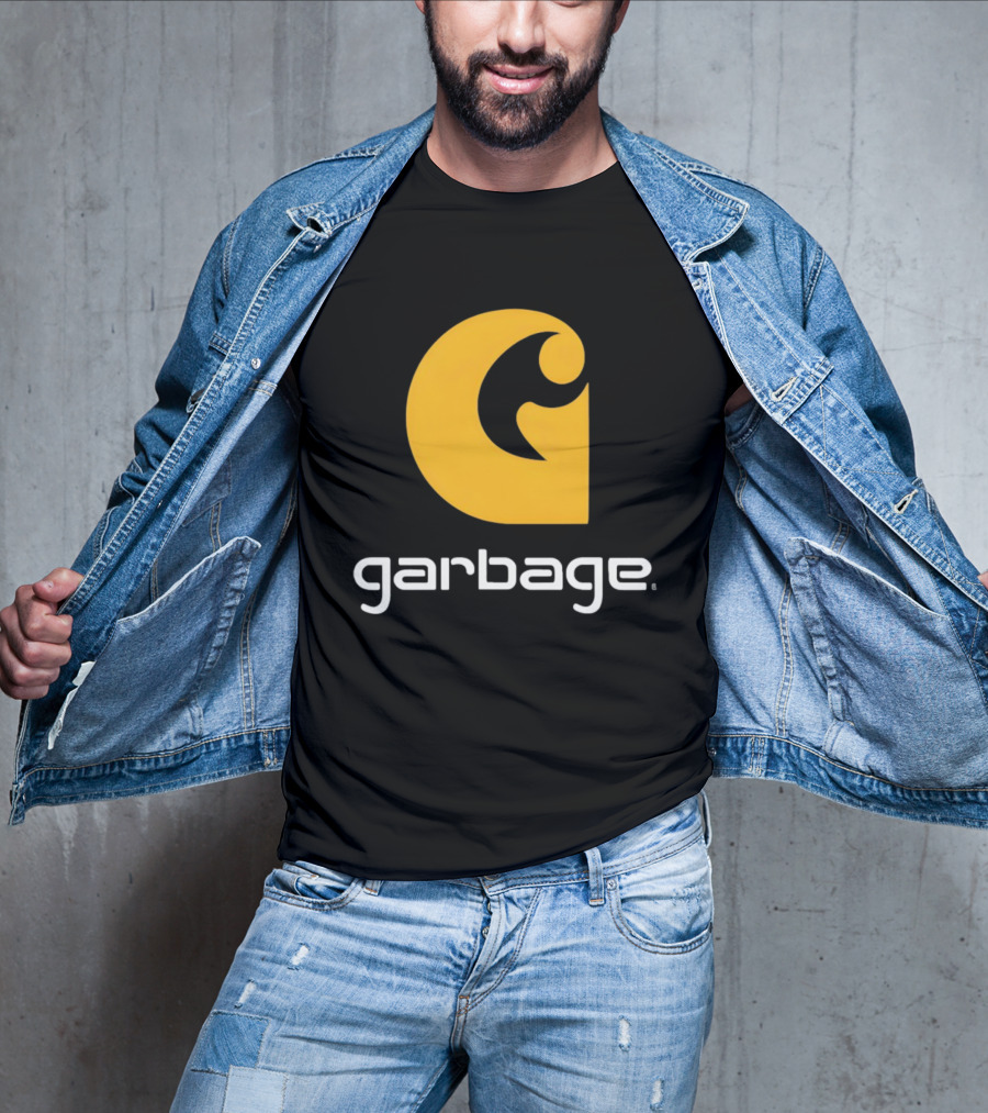 Garbage Icon Yellow G Carhartt Style T-Shirt