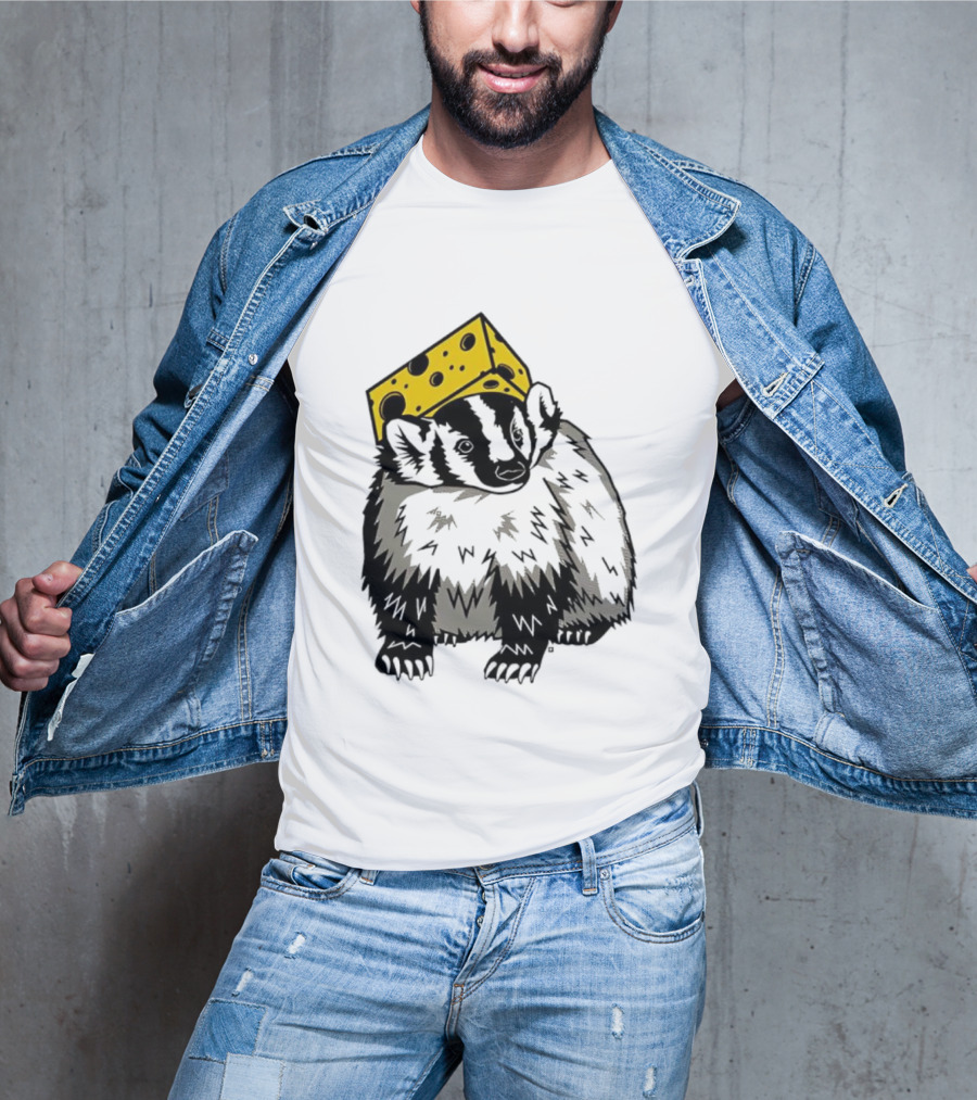 Cheesehead Badger Wisconsin Football Fans T-Shirt