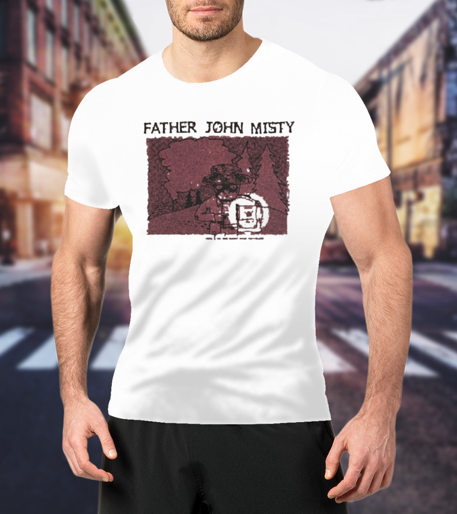 Father John Misty There’s No Mistaking What You Heard Hey Buddy Forest Illustration T-Shirt