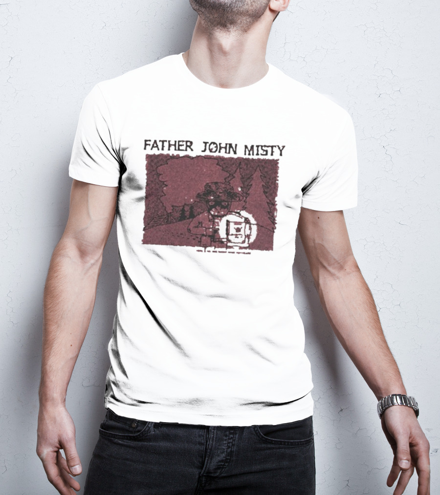 Father John Misty There’s No Mistaking What You Heard Hey Buddy Forest Illustration T-Shirt