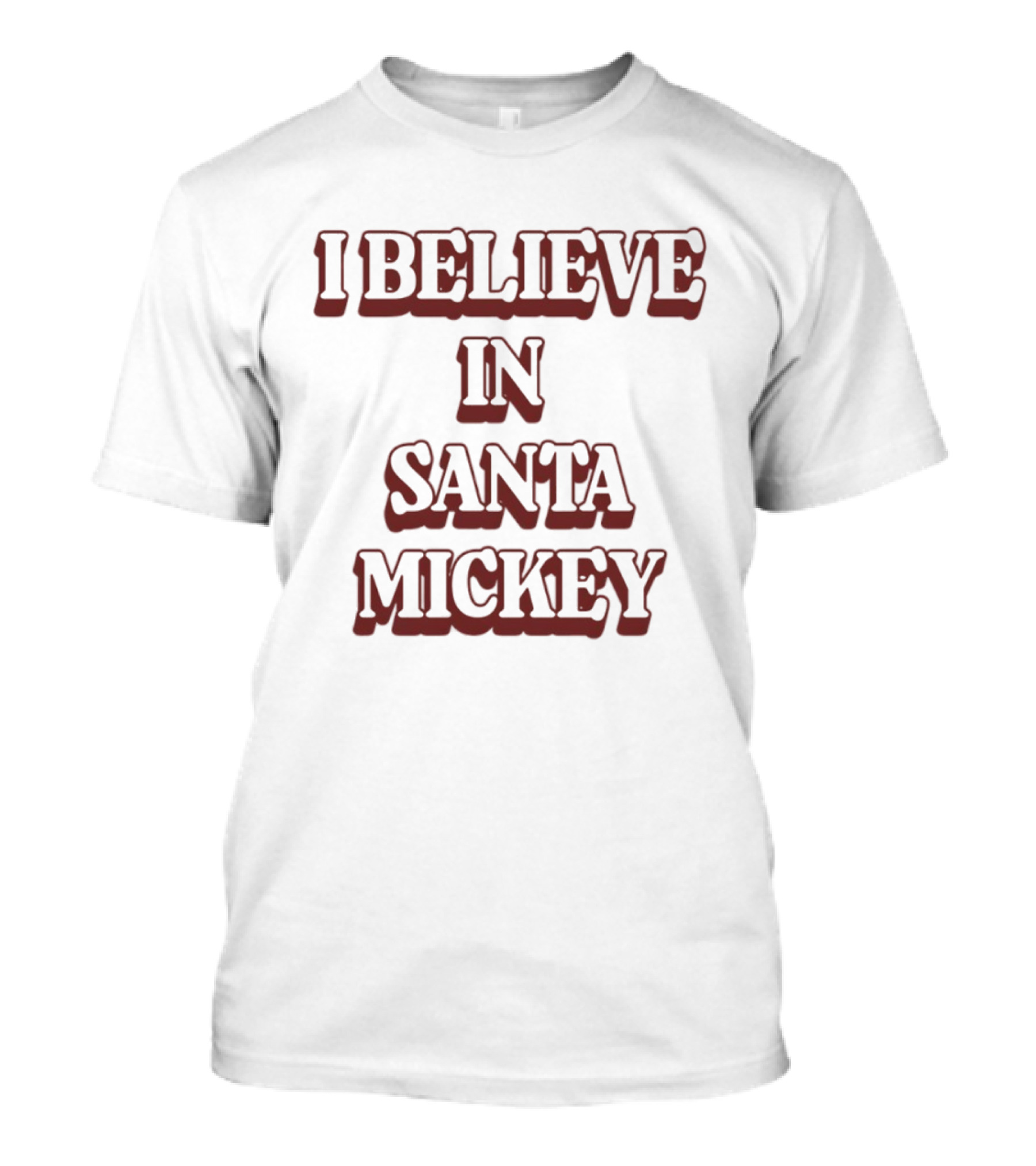 I Believe In Santa Mickey T-Shirt