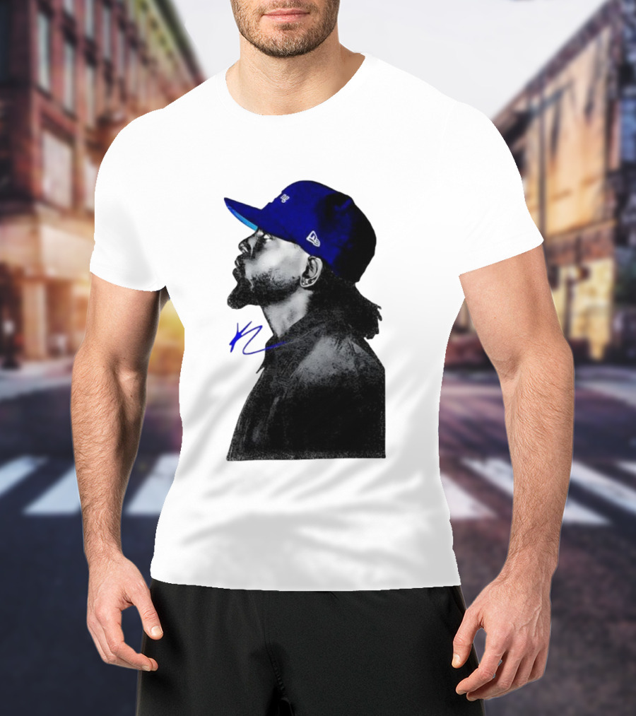 Kendrick Lamar GNX Signature YL Blue Cap T-Shirt