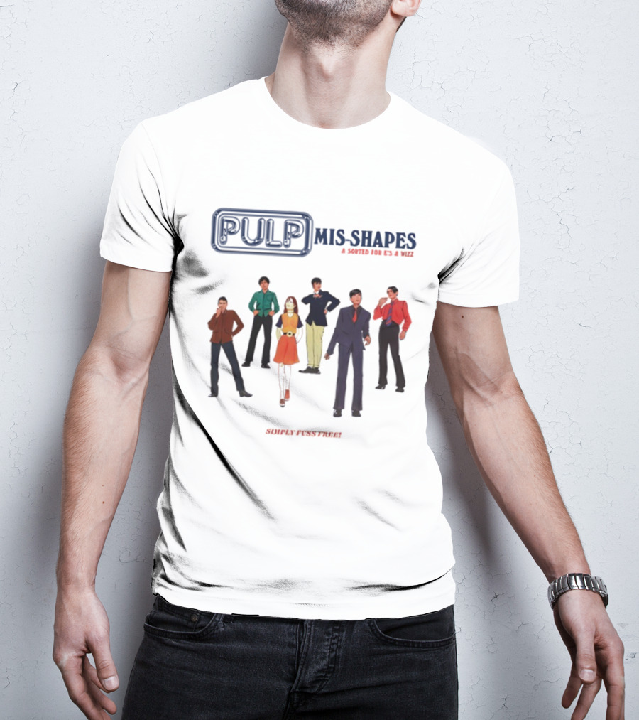 Pulp Mis-Shapes Sorted For E's And Wizz Band Members 90s Style Collaboration T-Shirt