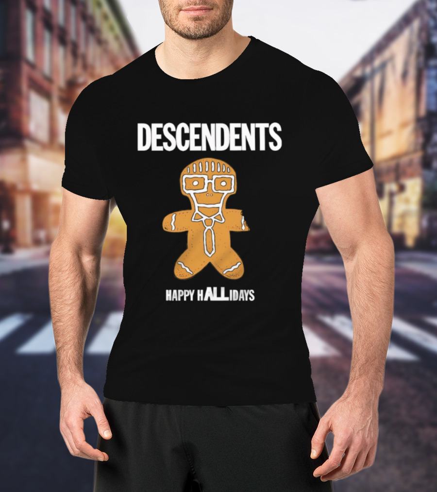Descendents Happy Hallidays Gingerbread Character T-Shirt