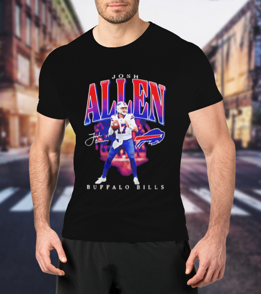 Josh Allen Buffalo Bills 17 Signature Player T-Shirt