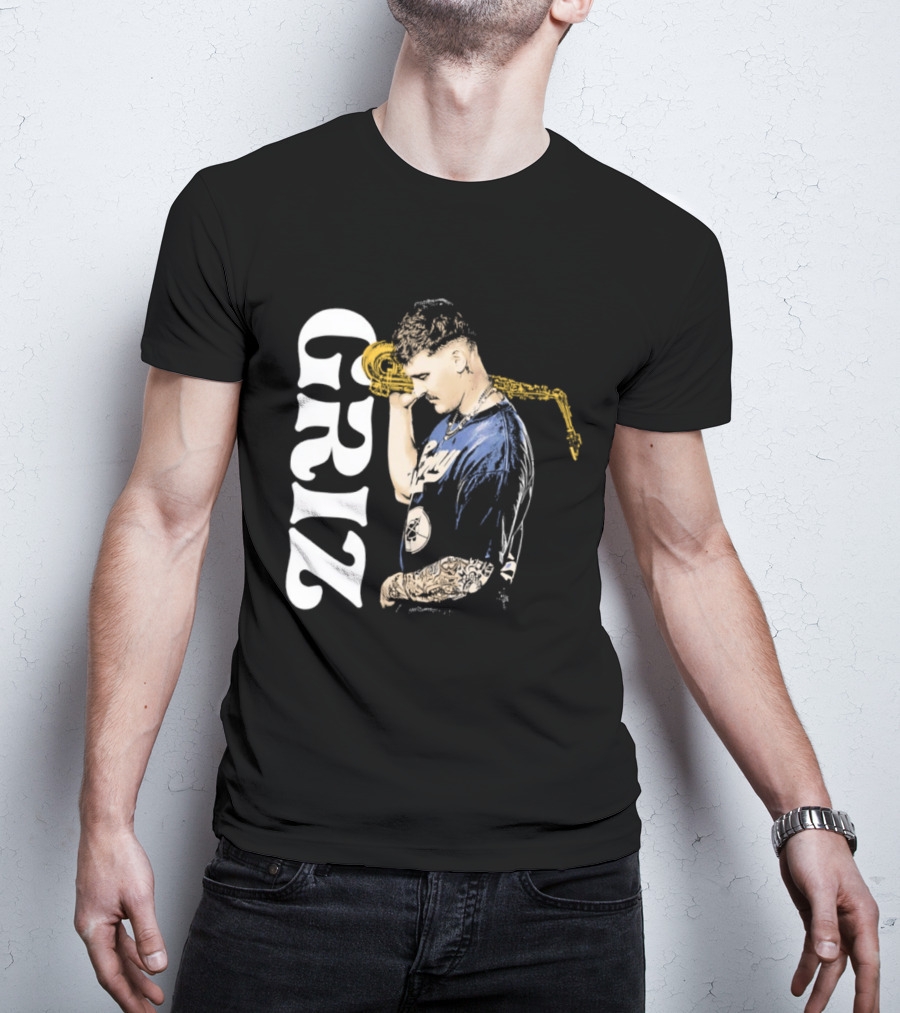 GRiZ Saxophone Player Portrait With Text T-Shirt