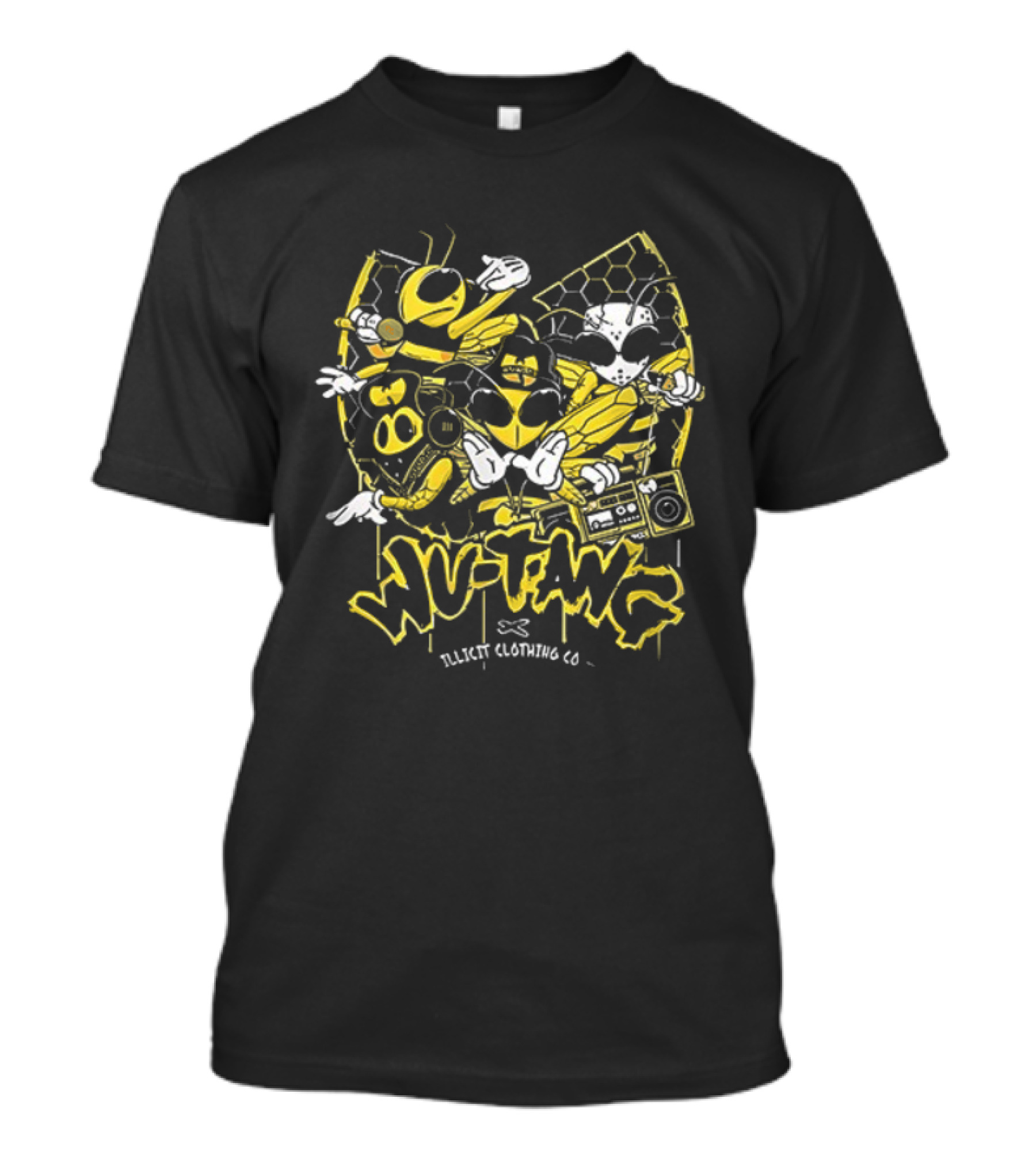 Wu Tang Clan The Final Chamber Black Clothing Co. Bee Mascot T-Shirt
