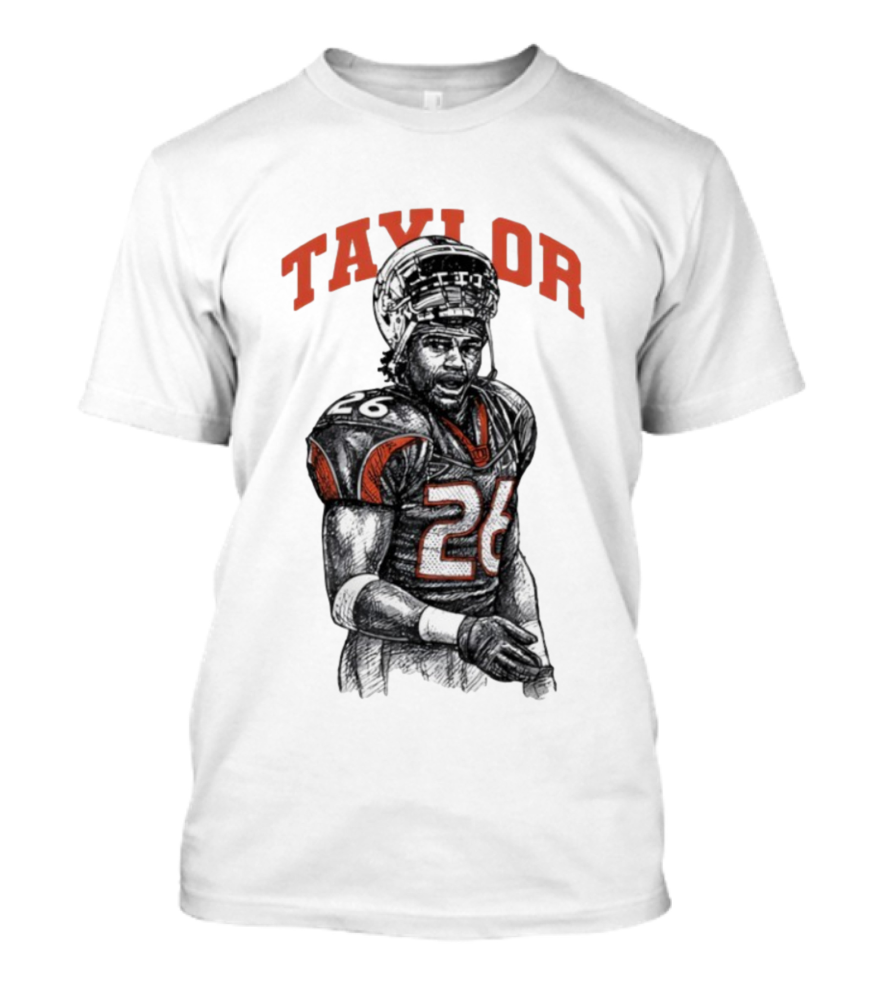 Miami Hurricanes Sean Taylor 26 Sketch Legend T-Shirt