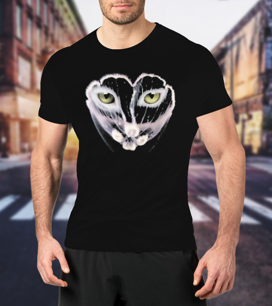 Galantis You Eyes Heart Cat Face Yellow Eyes T-Shirt