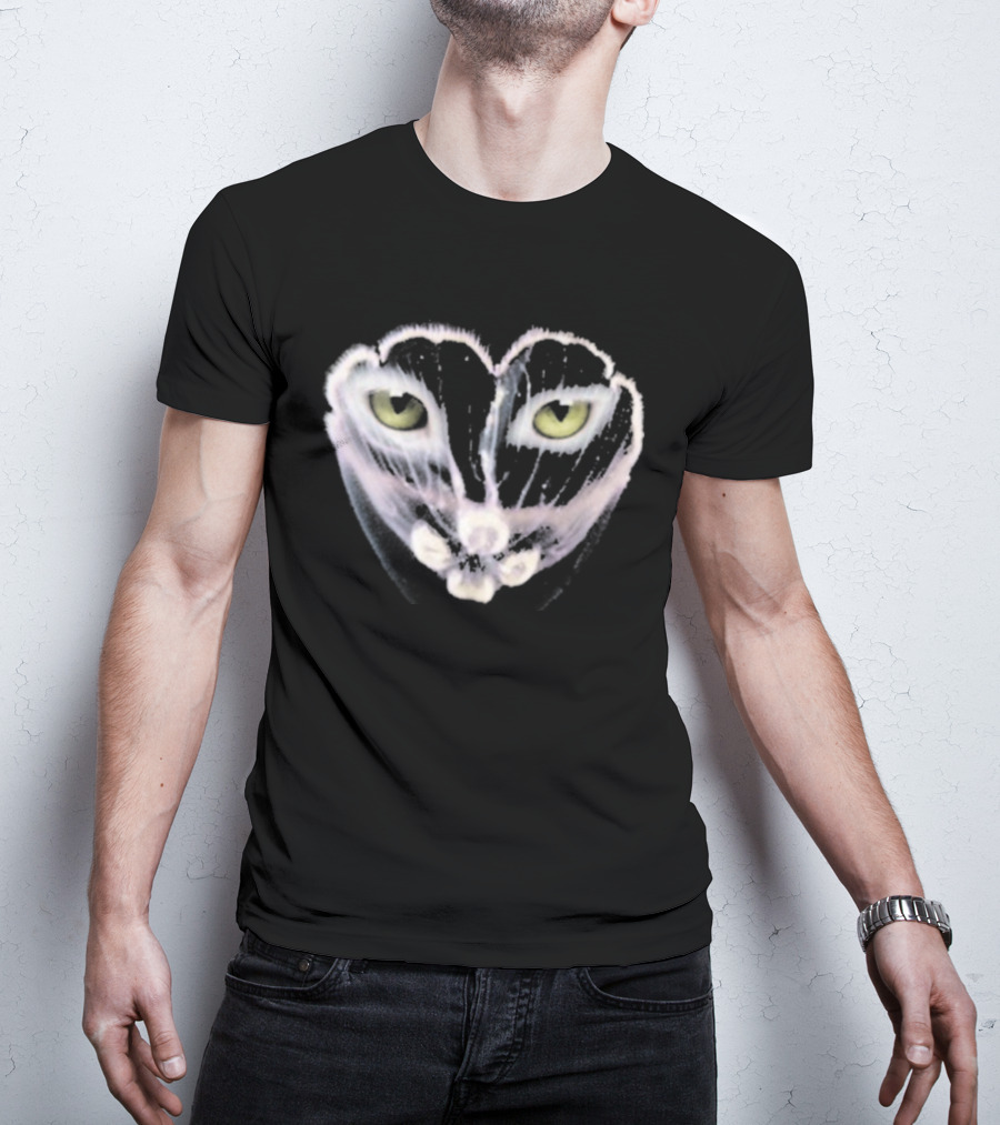 Galantis You Eyes Heart Cat Face Yellow Eyes T-Shirt
