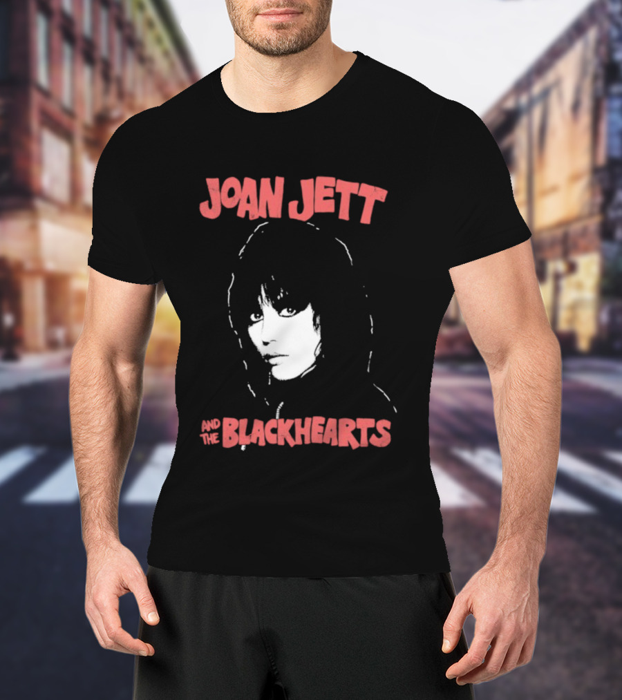 Joan Jett Blackhearts Band Iconic Face T-Shirt
