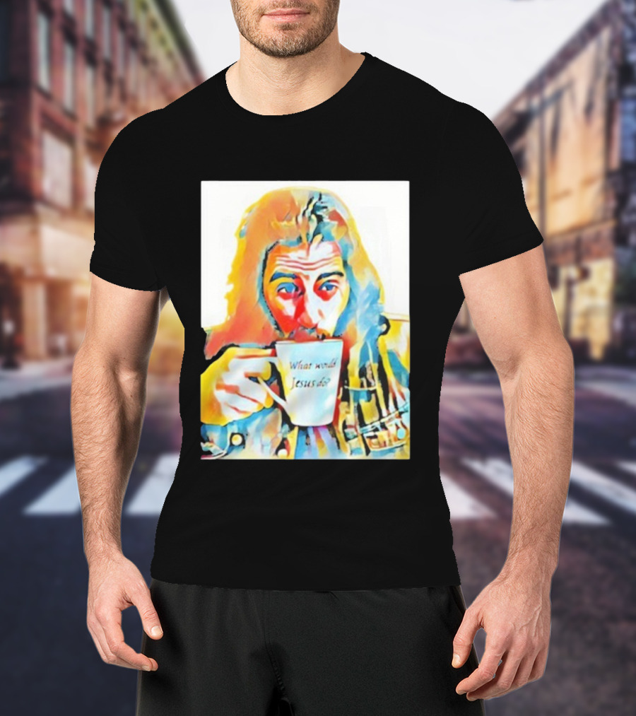 Jonathan Roumie What Would Jesus Do Art Colorful Portrait T-Shirt