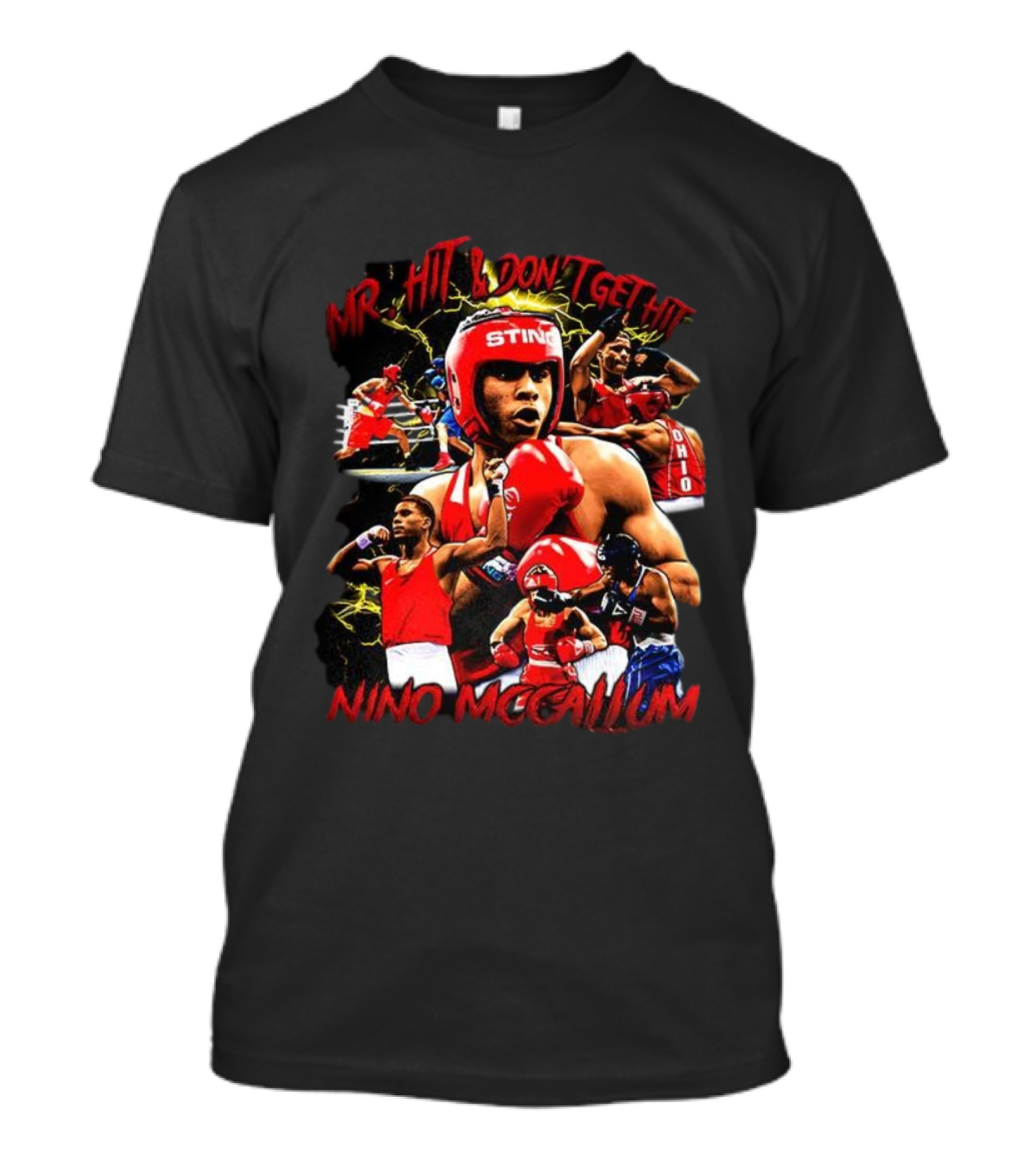 Nino Mccallum Mr. Hit And Don’t Get Hit Boxing Tribute T-Shirt